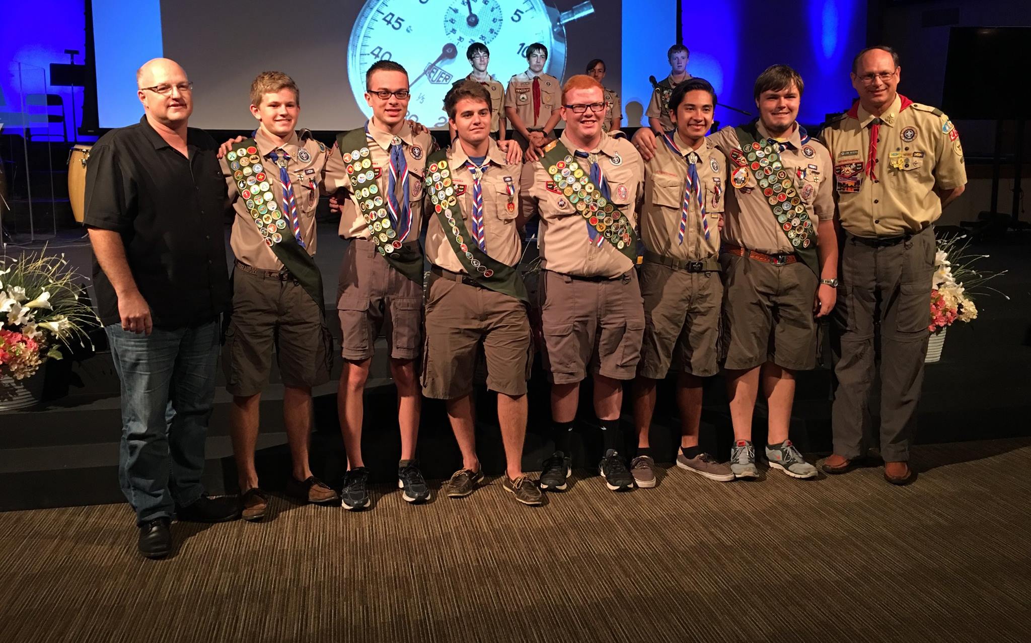 TLP representatives attending an Eagle Scout recognition ceremony